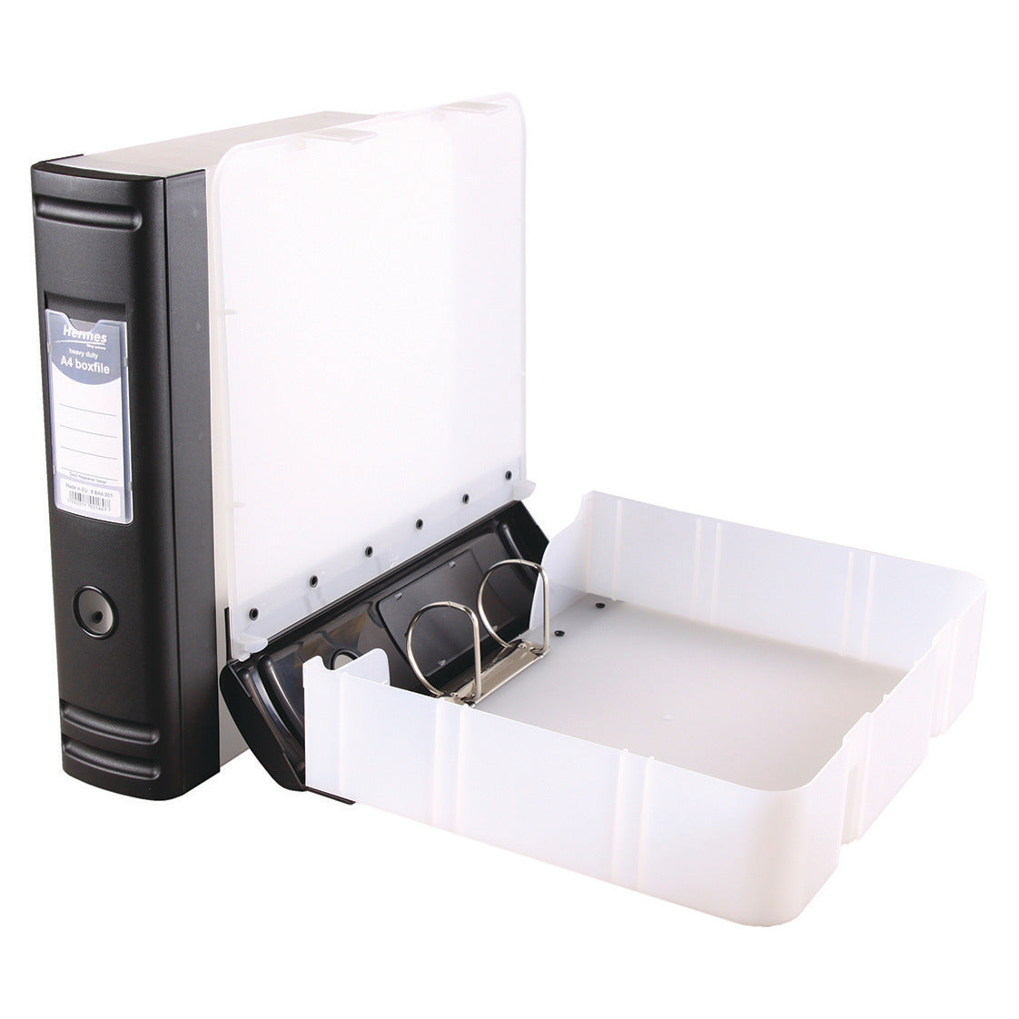Box File H-Duty D Ring Black Spine