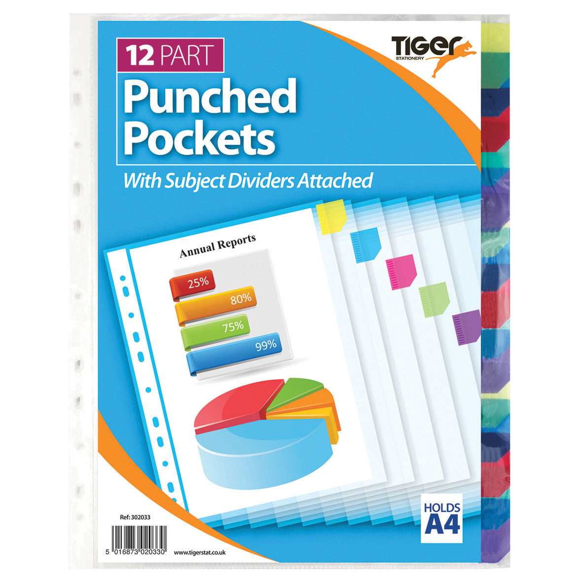 Divider Pocket A4 Colour Coded Set12