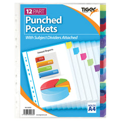 Divider Pocket A4 Colour Coded Set12