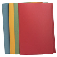 Folder Sq Cut F-Cap 285Gsm Blu Pk100