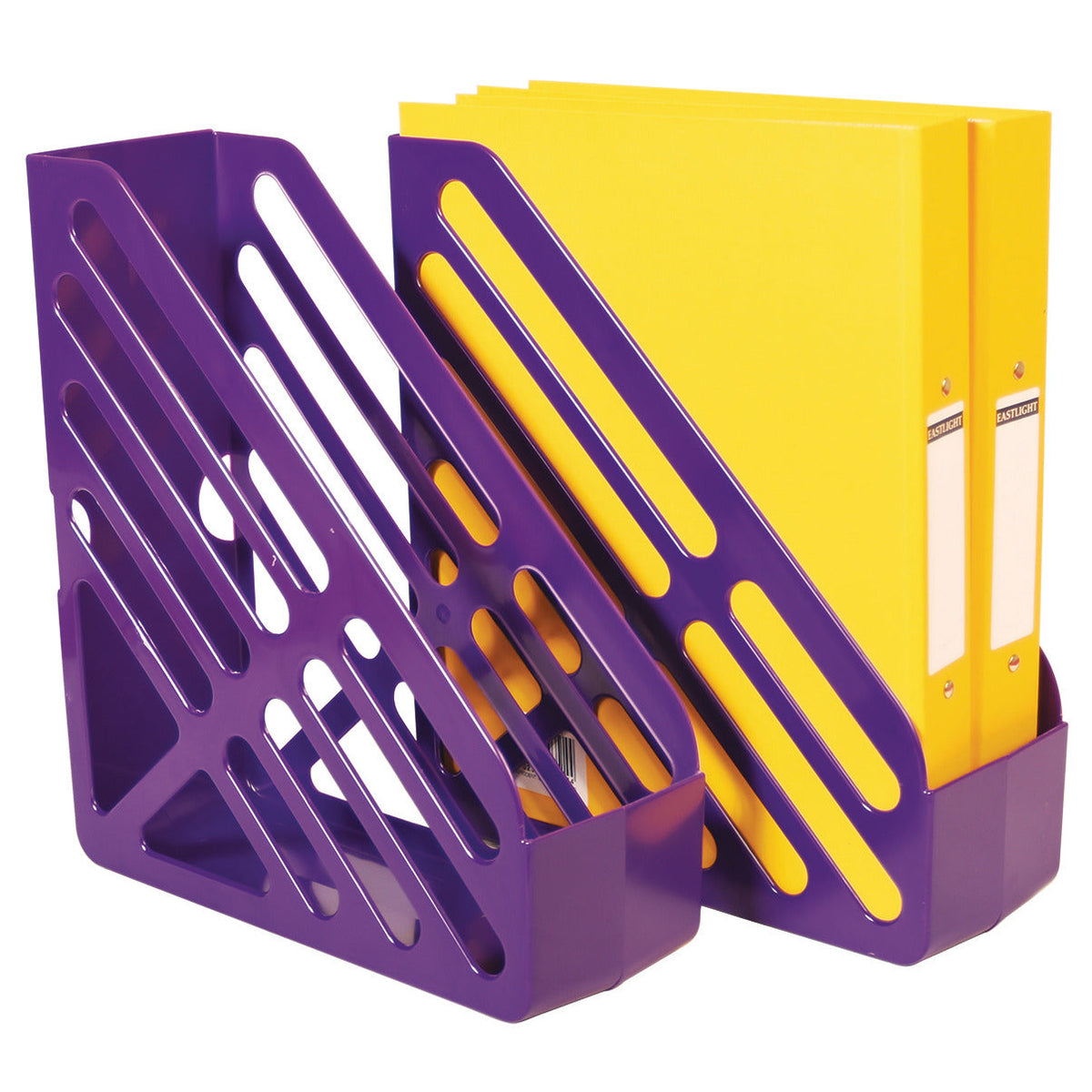 Mag-File Slotted Purple Pack 6