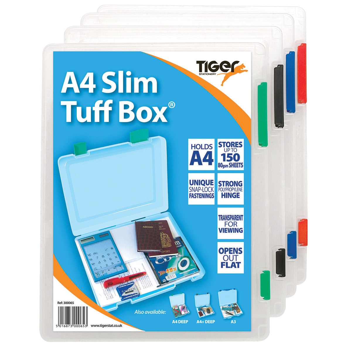 Tuff Box A4 Clear Polyprop. Each