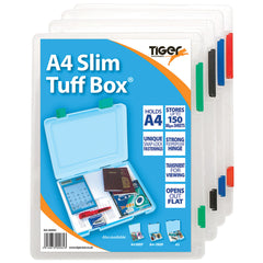 Tuff Box A4 Clear Polyprop. Each