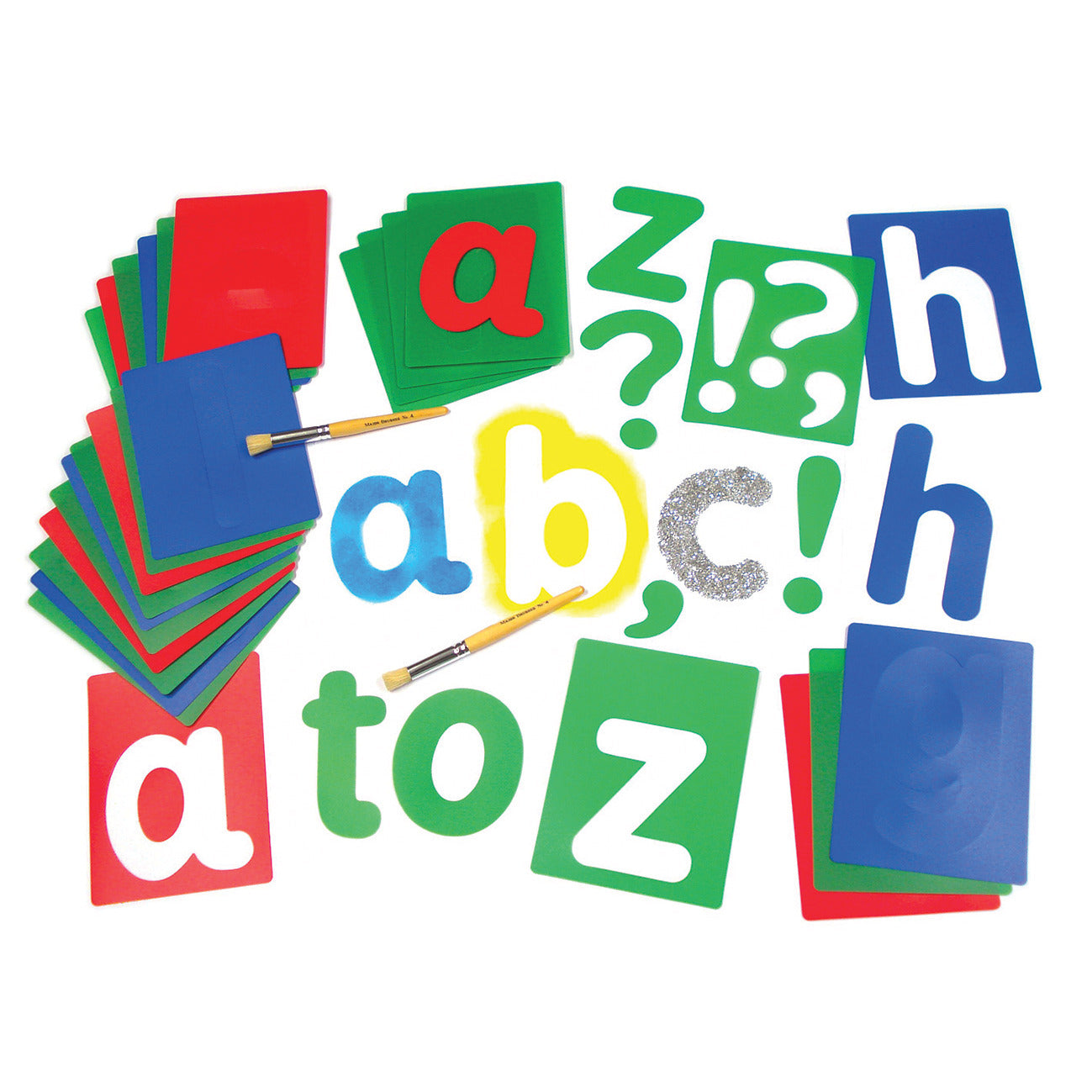 Stencils L-Case Alphabet-Punt.Pk27