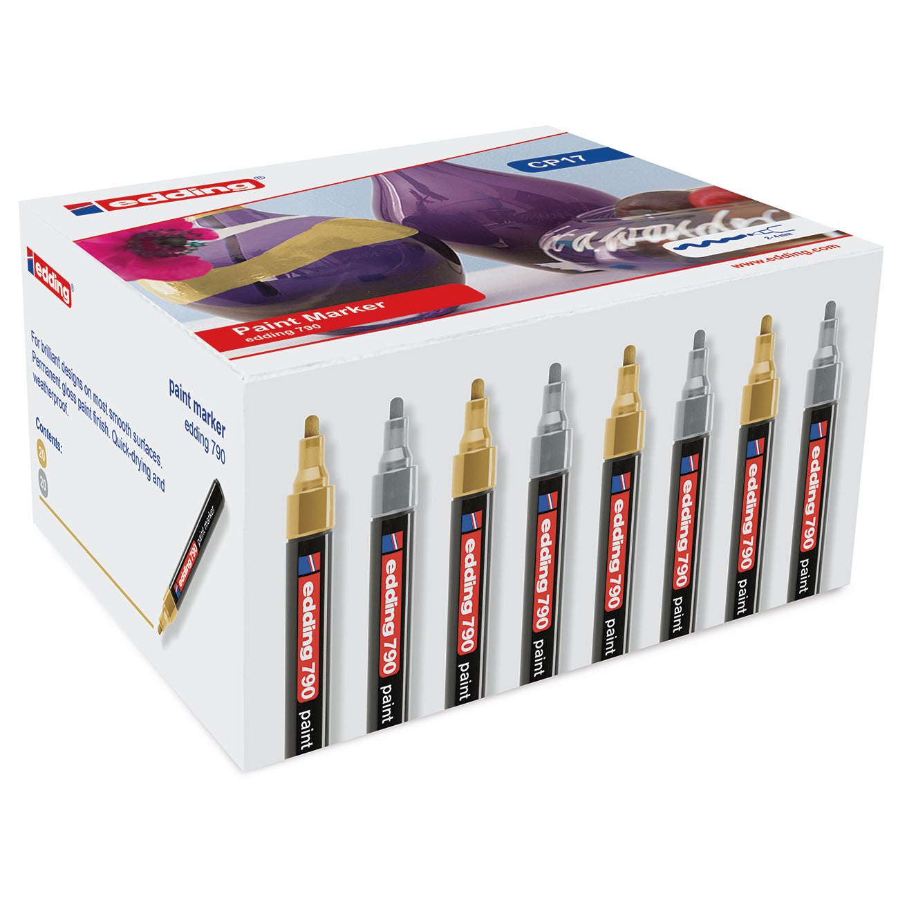 Paintmarker Edd 20 Gold & 20 Silver