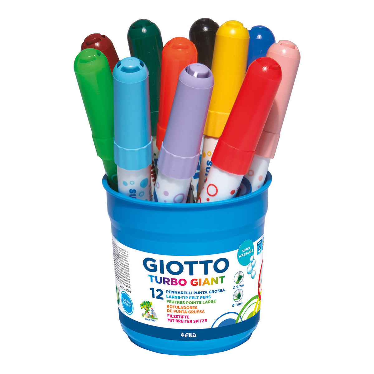 Pen Giotto Giant Asst.Chisel X12