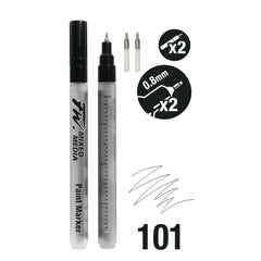 Refillable Fw Mrker 0.8Mm Pk2