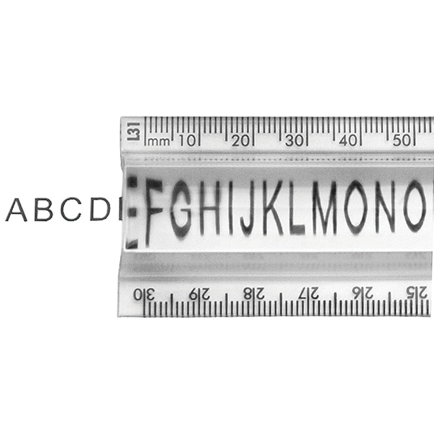 Helix 12 In-30Cm Magnifiying Ruler