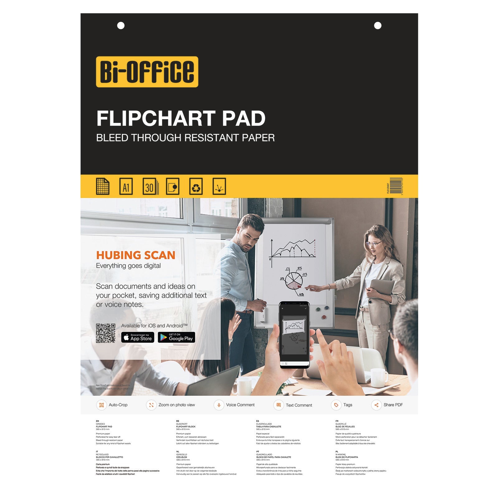 A1 Num Flipchart Pad Pk5