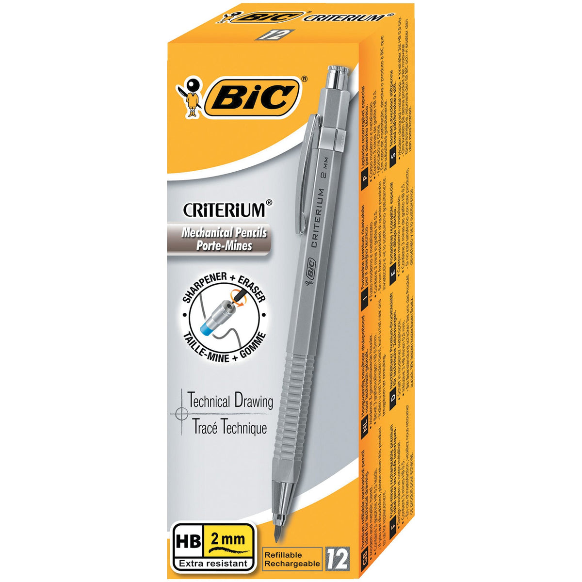 Bic Mech-Pencil Crit 2.0Mm Box12