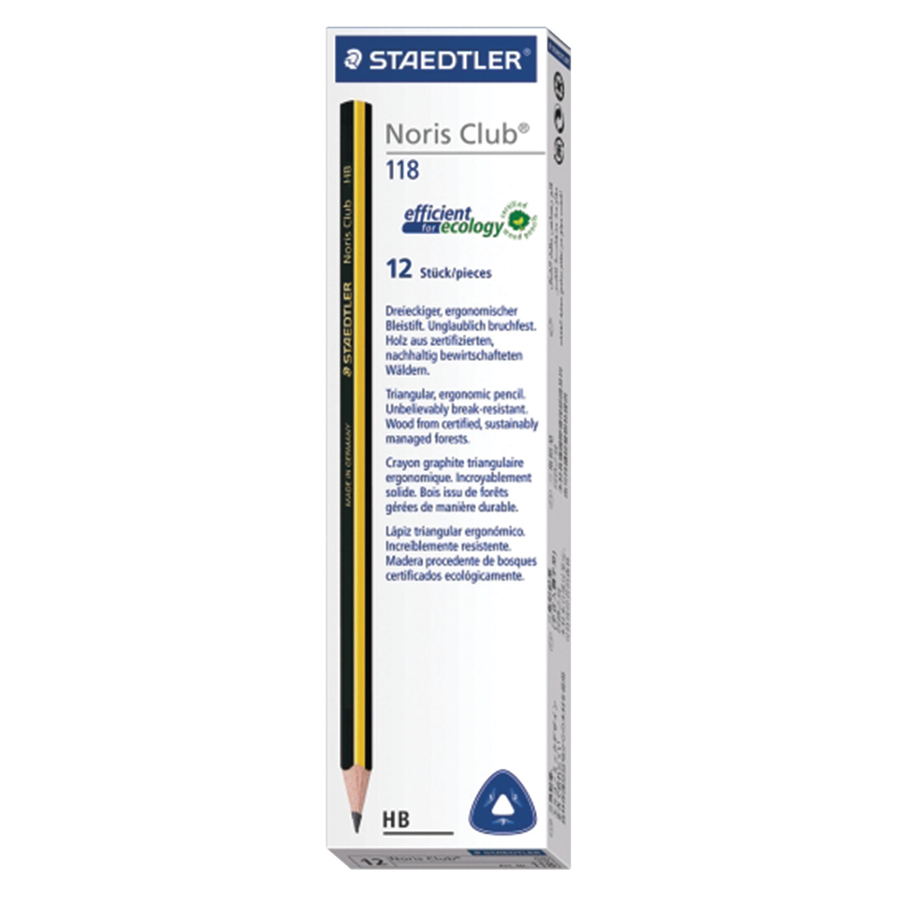 Pencils Hb Noris Triplus Jumbo Pk12