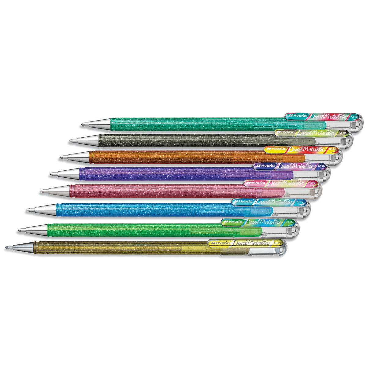 Pentel Mellow Metallic Pen Pk8