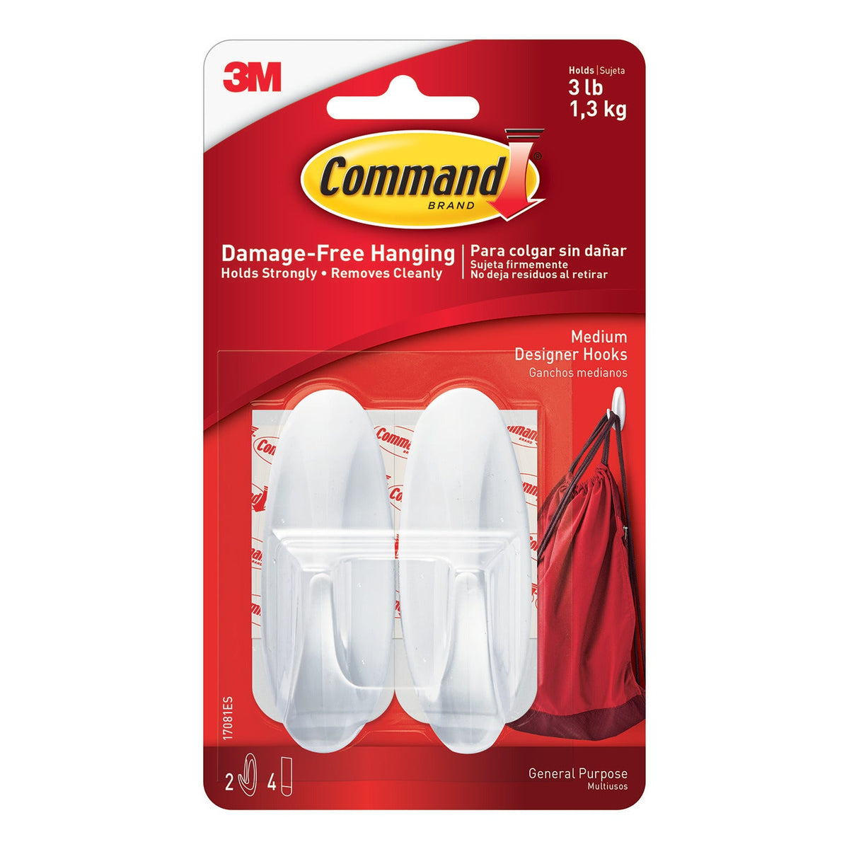Oval Hooks Mid Pk2 Command Range