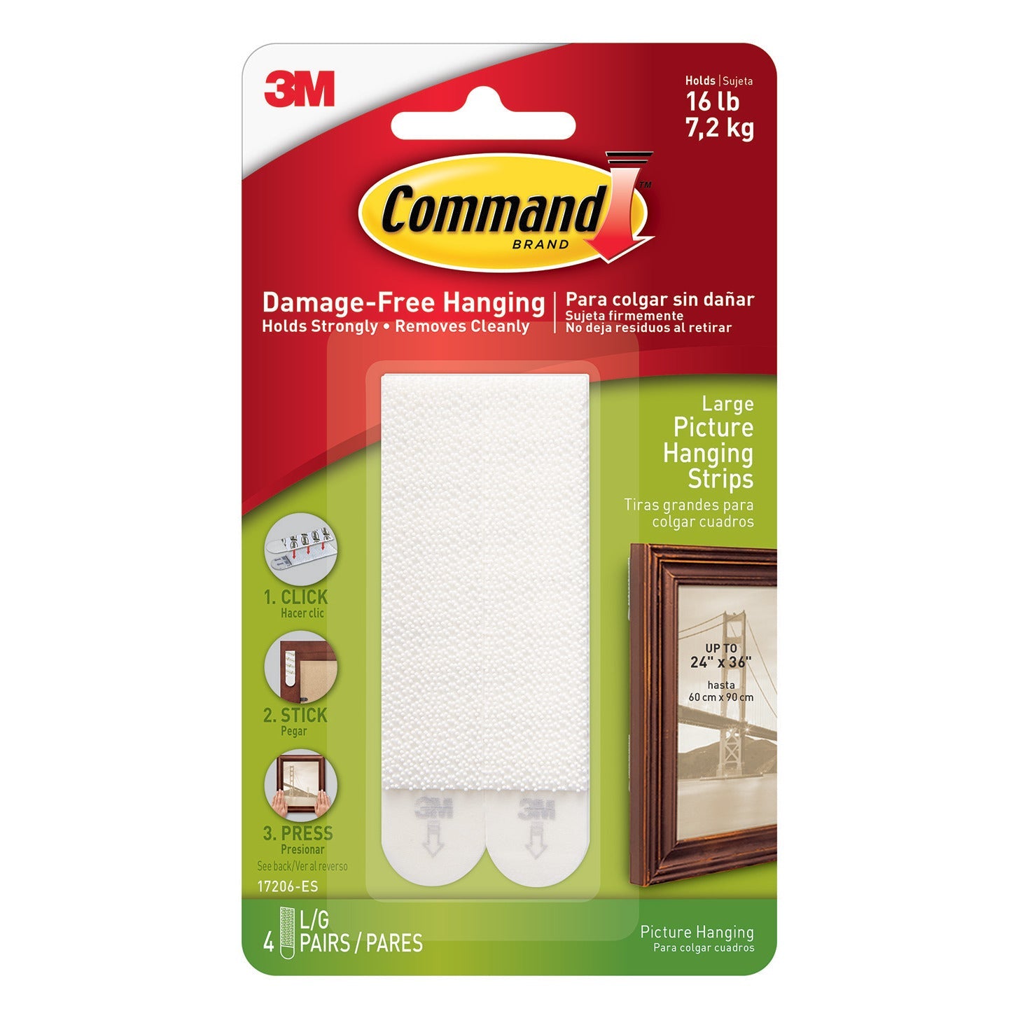 Picture Hanging Strips Pk4 Large