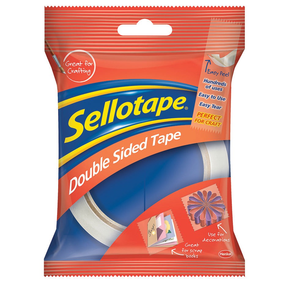 Tape Double Sided Trans 25Mm X 33Mt.