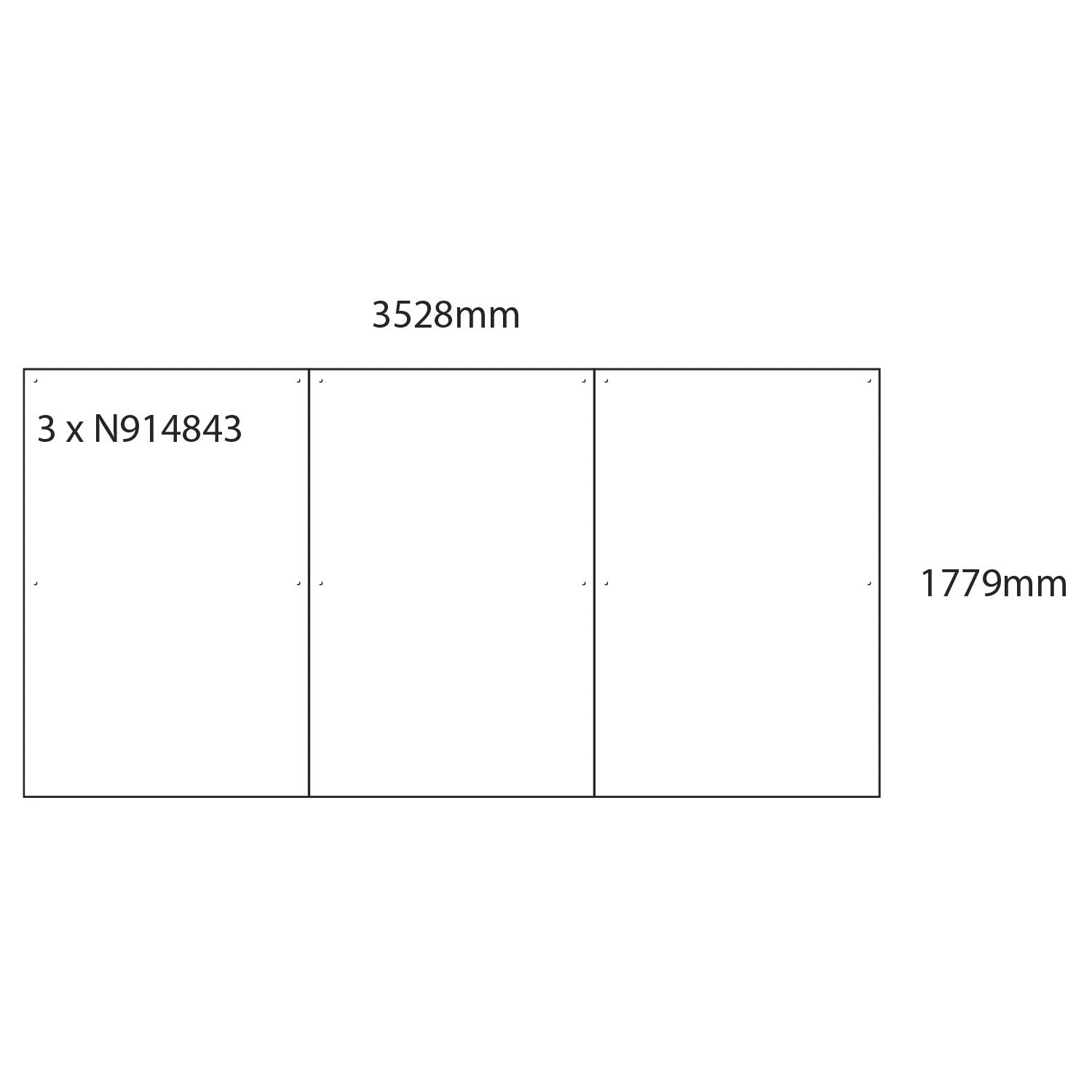 Wboard Wall N-Mag 1779 X 1176Mm Pk3