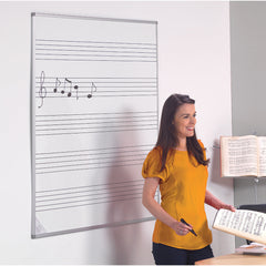 Whiteboard 900X600Mm Music Staves