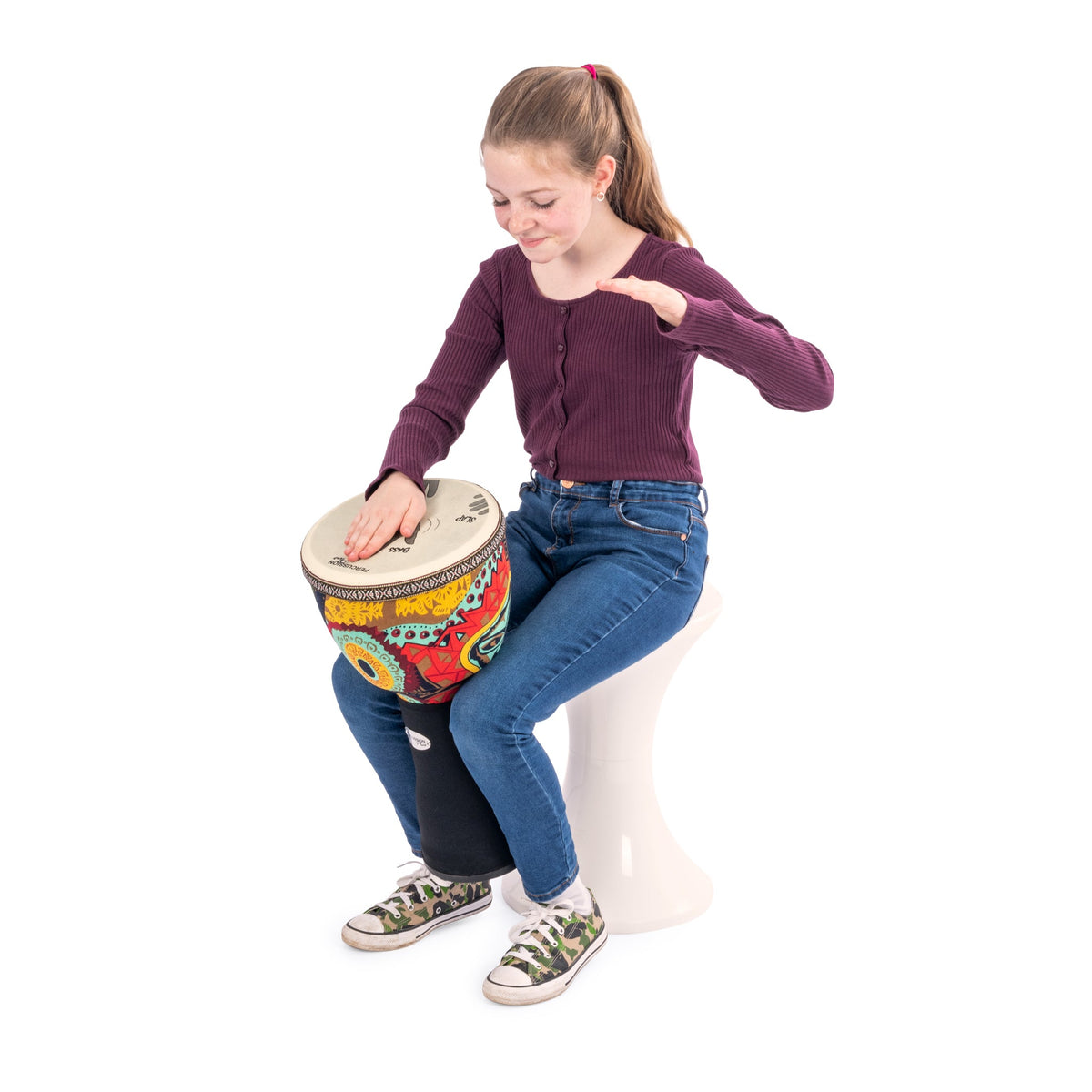Percussion Plus Slap Djembe 10 pack - pre-tuned