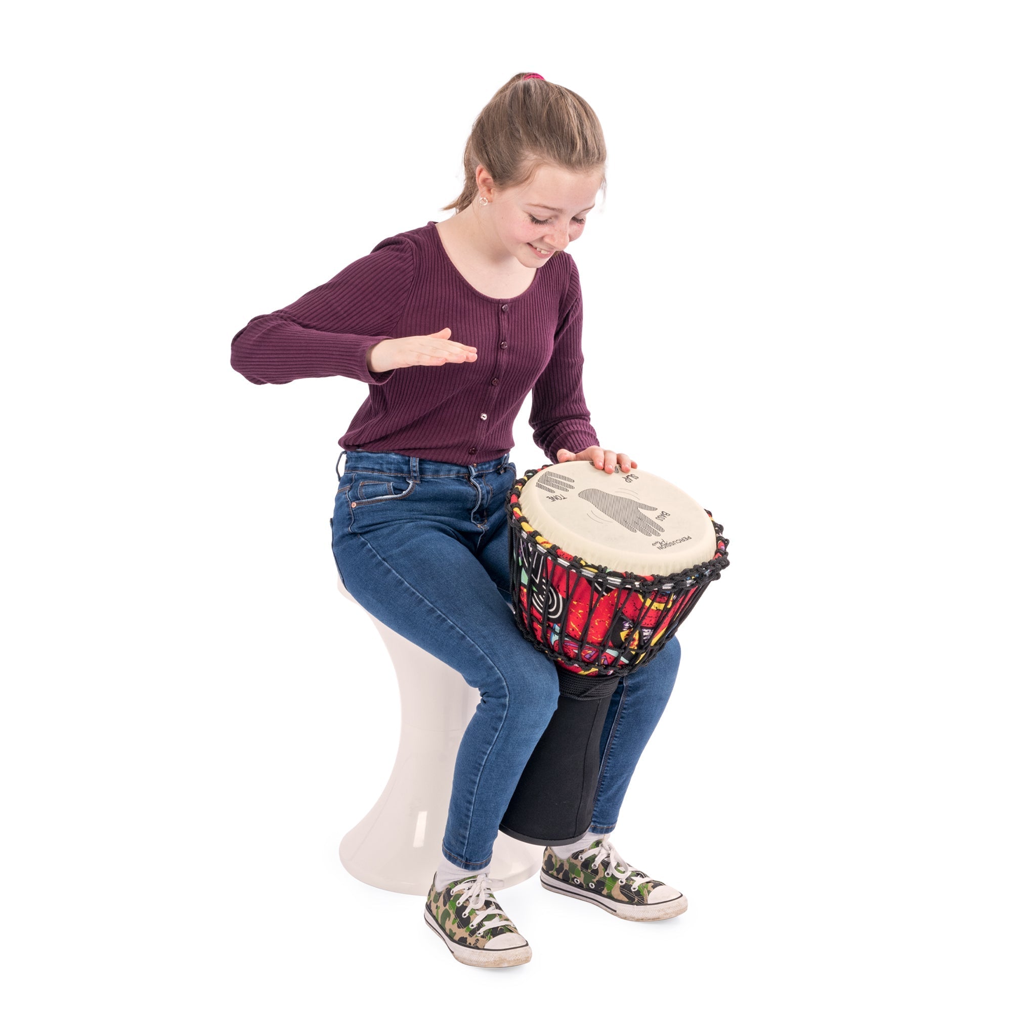 Percussion Plus Slap Djembe 15 pack - rope tuned