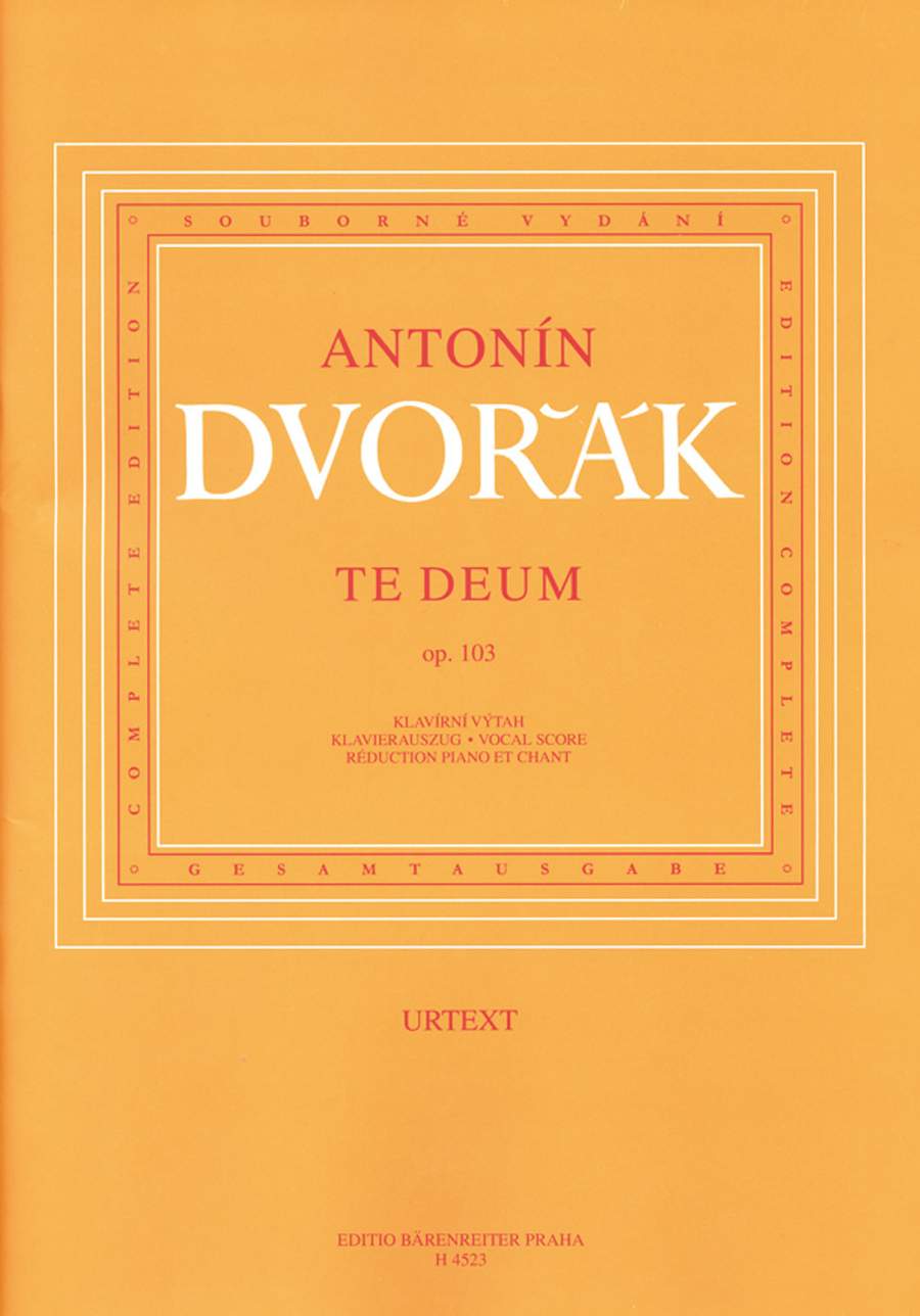Dvorak Te Deum Op.103 Vocal score