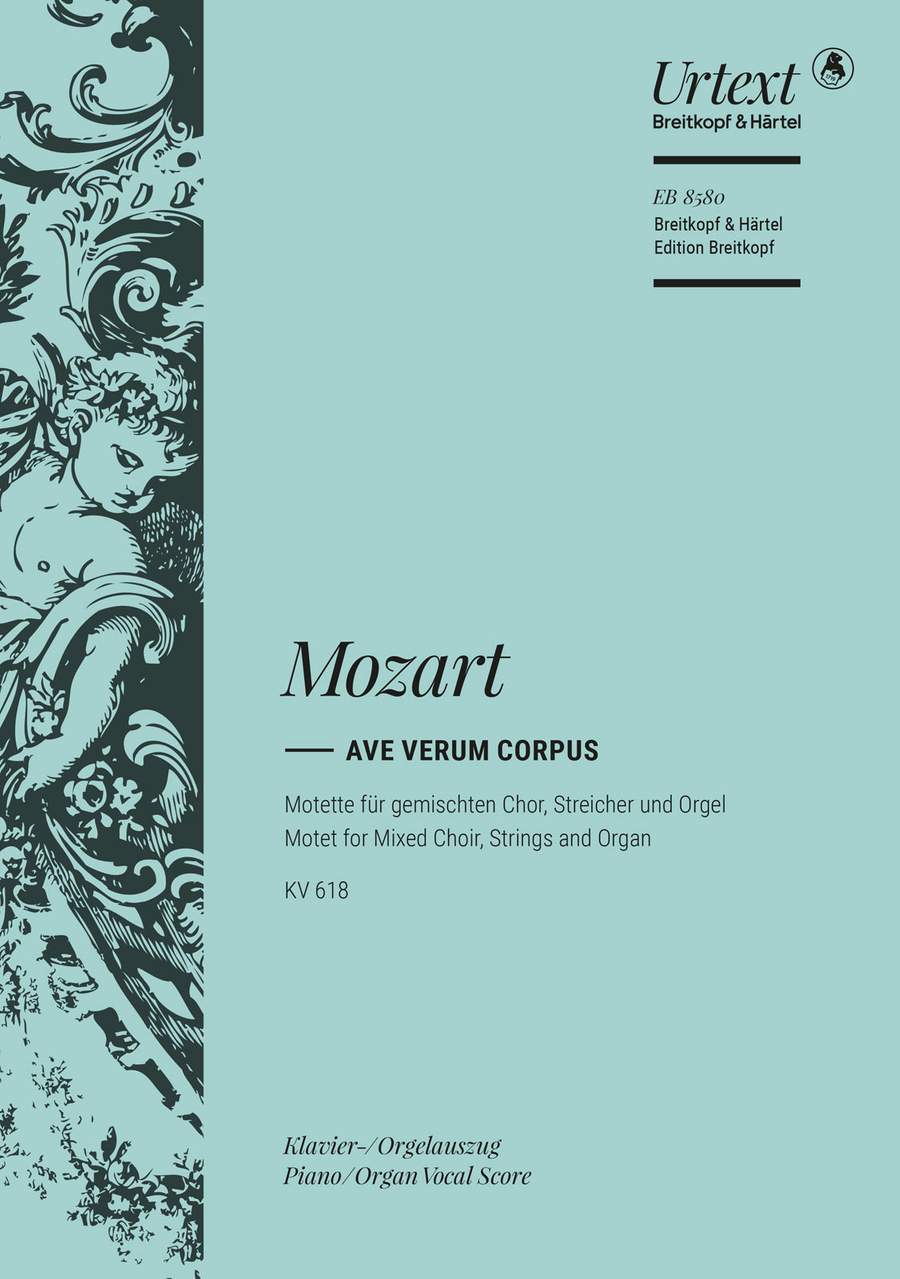 Mozart Ave verum Corpus K 618 - vocal score