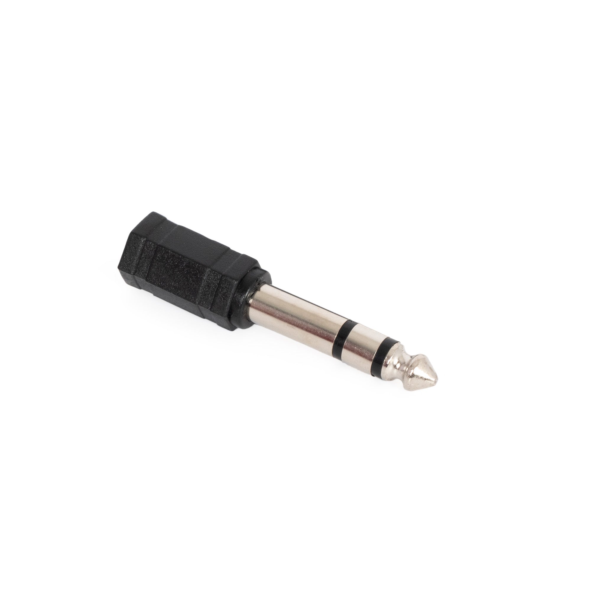 Budget 6.35mm stereo plug to 3.5mm stereo socket adapter