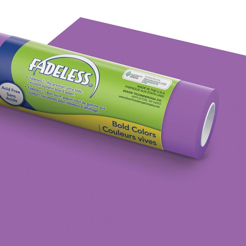 PAC FADELESS COLOURS DISPLAY PAPER ROLL 609MMX18M VIOLET 1PC -Min Qty 4