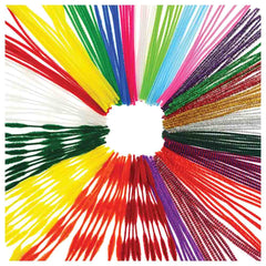 SCO PIPE CLEANERS STEMS ASSORTED 150MM 1000PCS -Min Qty 12