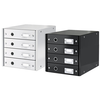 Click And Store 4 Drawer Black