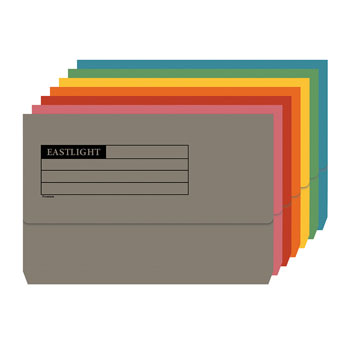 Doc Wallet F/Cap Asst Cols Box 50