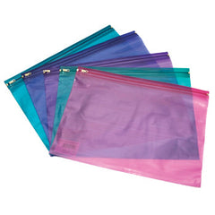 Bag Zippa A4 Asstd Col. Pk25