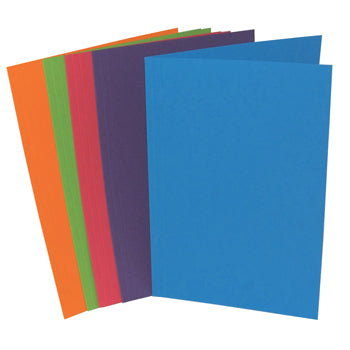 Folder Sq-Cut Bright Cols Pack 10