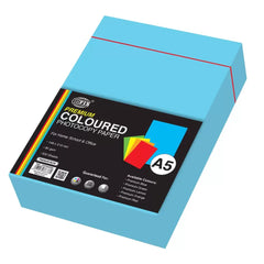 FIS® COLOR PHOTOCOPY PAPER A5 80G, PREMIUM BLUE 500 SHEETS