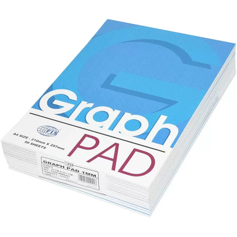 FIS®GRAPH PAD 1MM 60G A4 50 SHEETS