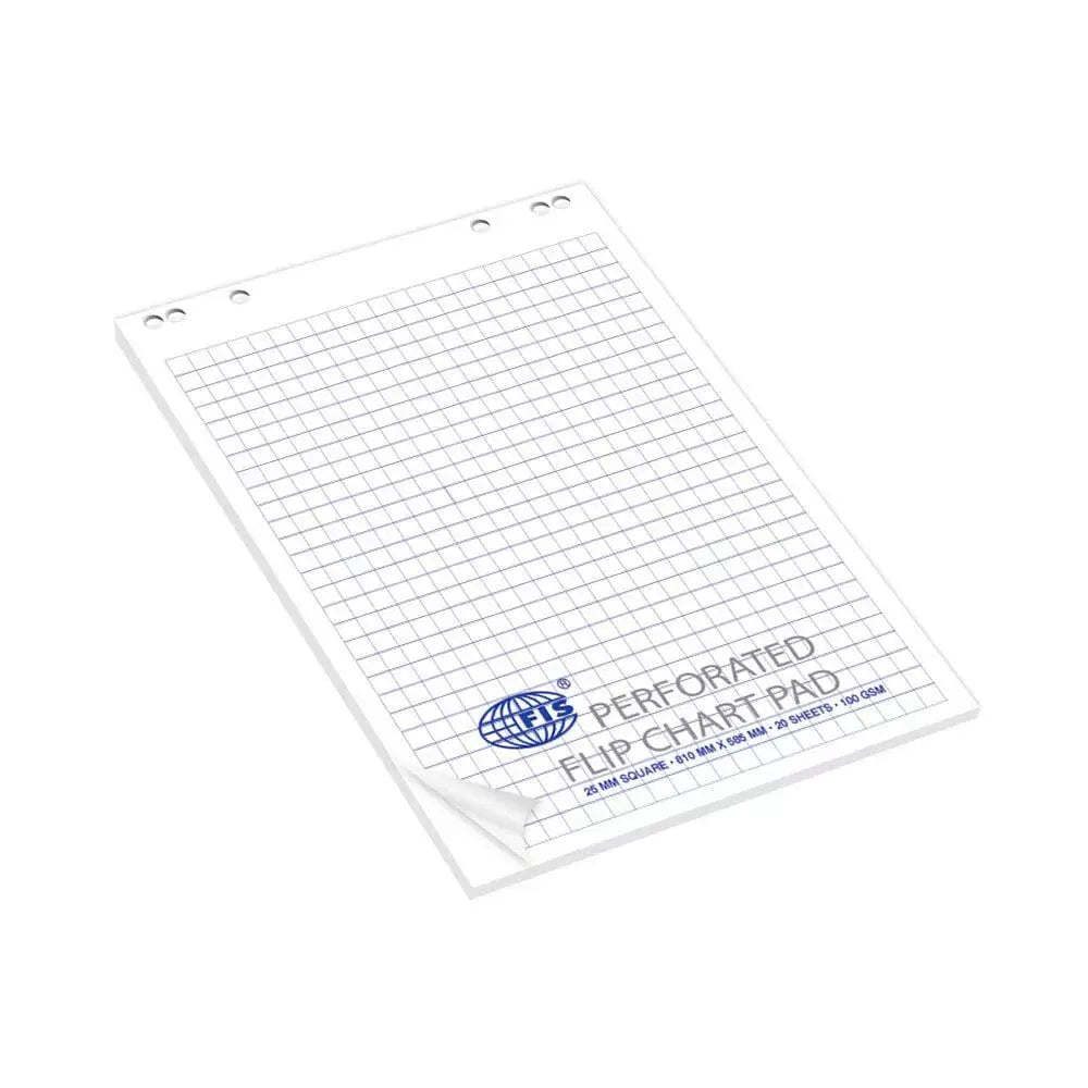 FIS®FLIP CHART PAD 585X810MM 25MM SQUARE 100 GSM 20SHEETS