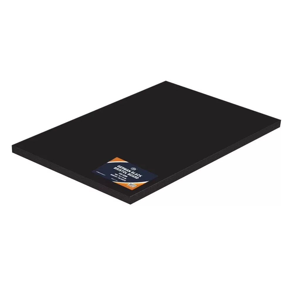 FIS®BLACK BRISTOL BOARD, 180G 50X70CM, GERMAN ORIGIN