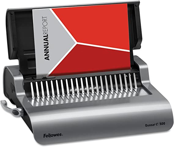 Fellowes Electric Comb Binding Machine Model QUASAR E 500