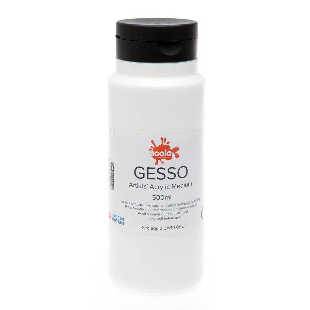 SCO ACRYLIC GESSO WHITE 500ML -Min Qty 10