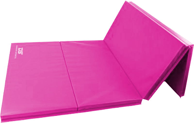 DS Gymnastic Folding Mat with Velcro (122 x 244 x 5cm) - Pink
