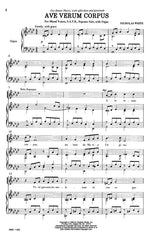 White - Ave Verum Corpus SATB & Soprano solo