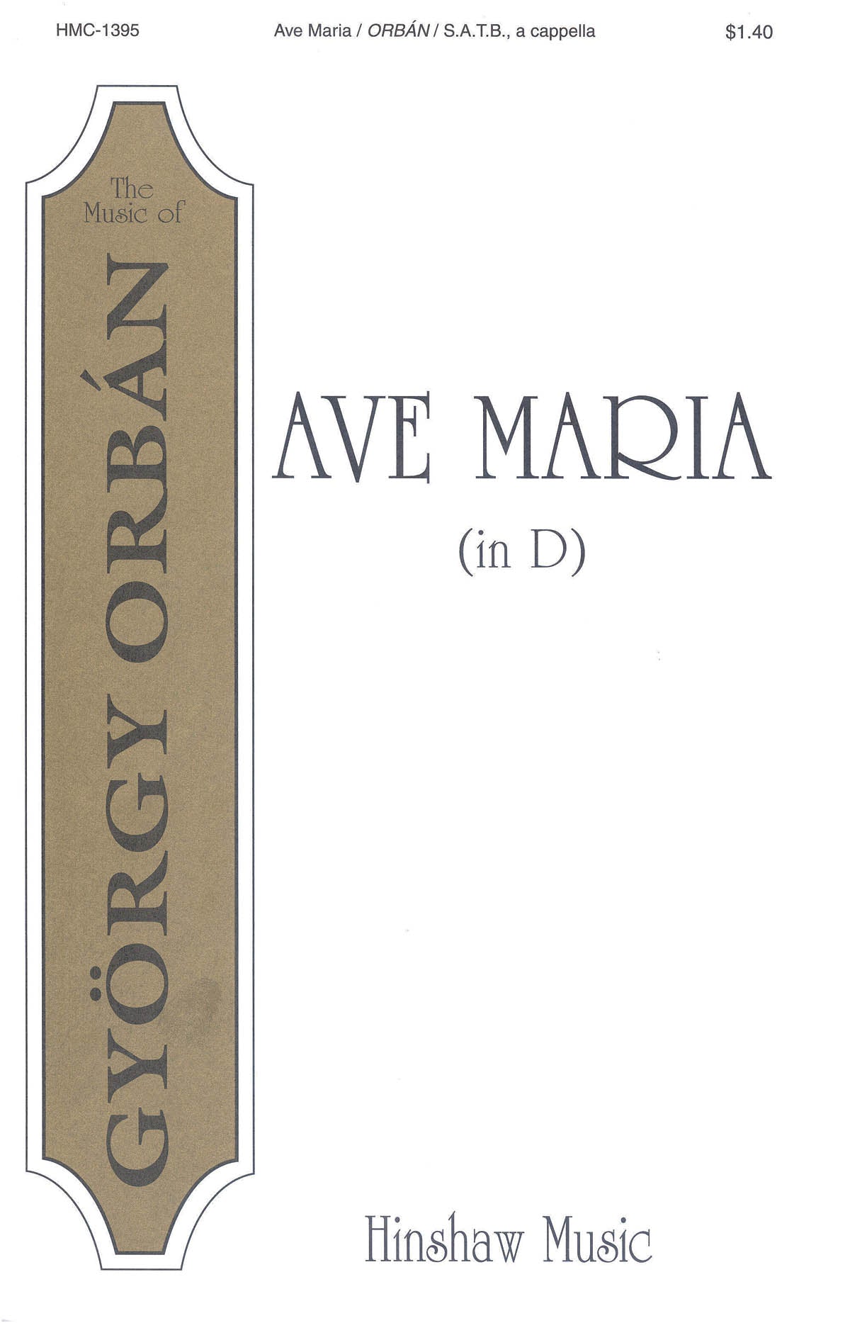 Orban - Ave Maria (In D) SATB