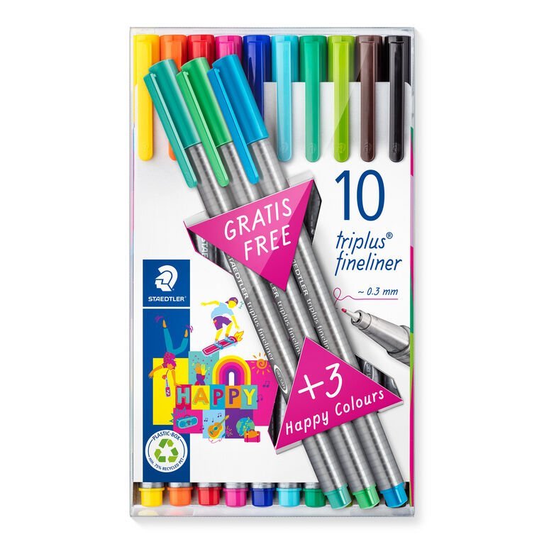 Staedtler, Triplus Fineliner 10+3