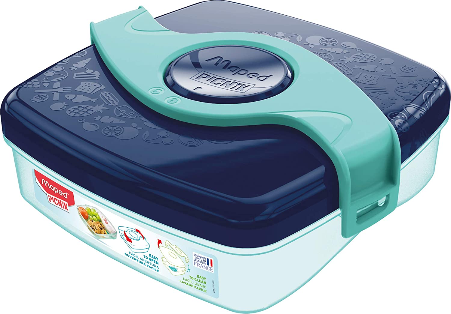 Maped Picknik Origins Kids Snack Box Blue Green MD-870304