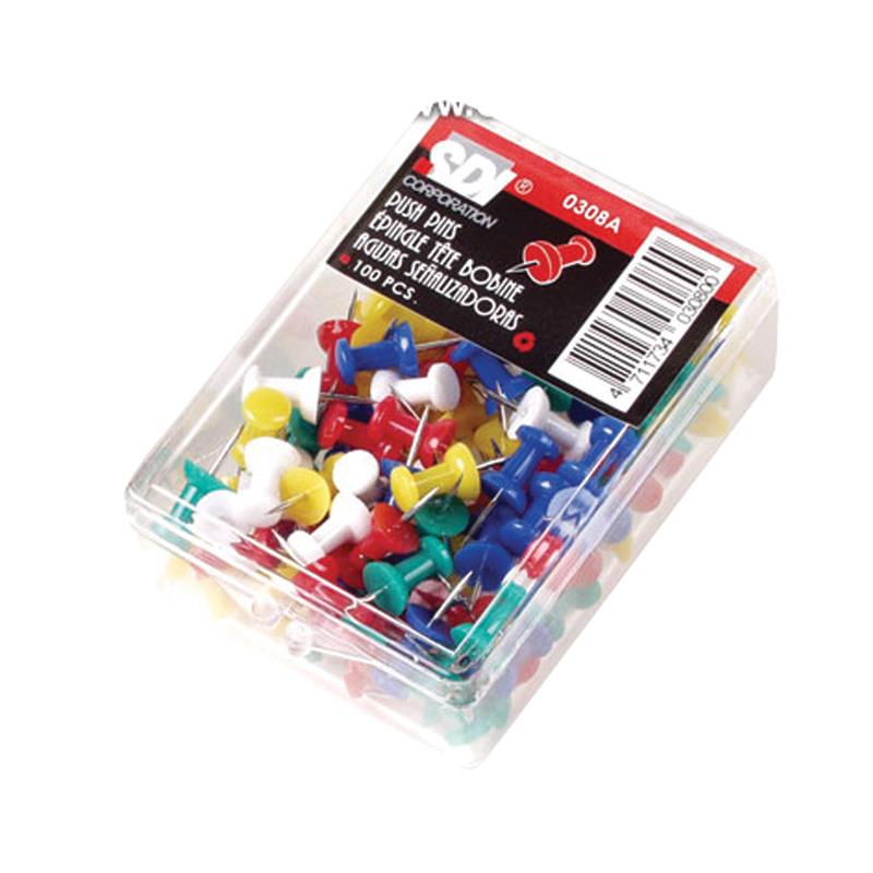 Hand, push Pins case of 100pcs-Box of 10 case No. 0308A