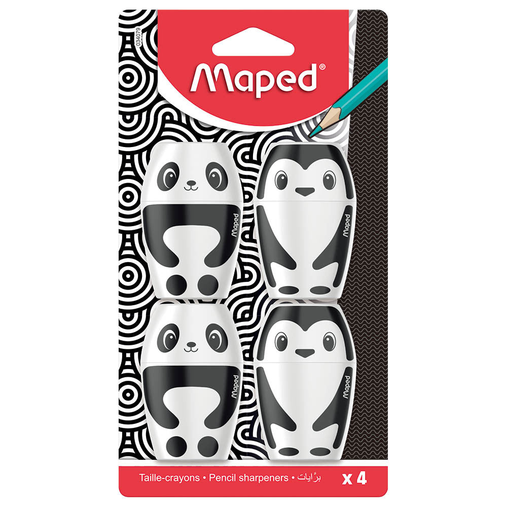 Maped Shaker Fancy 1 H Sharpener Packet 4 Pcs MD-034079