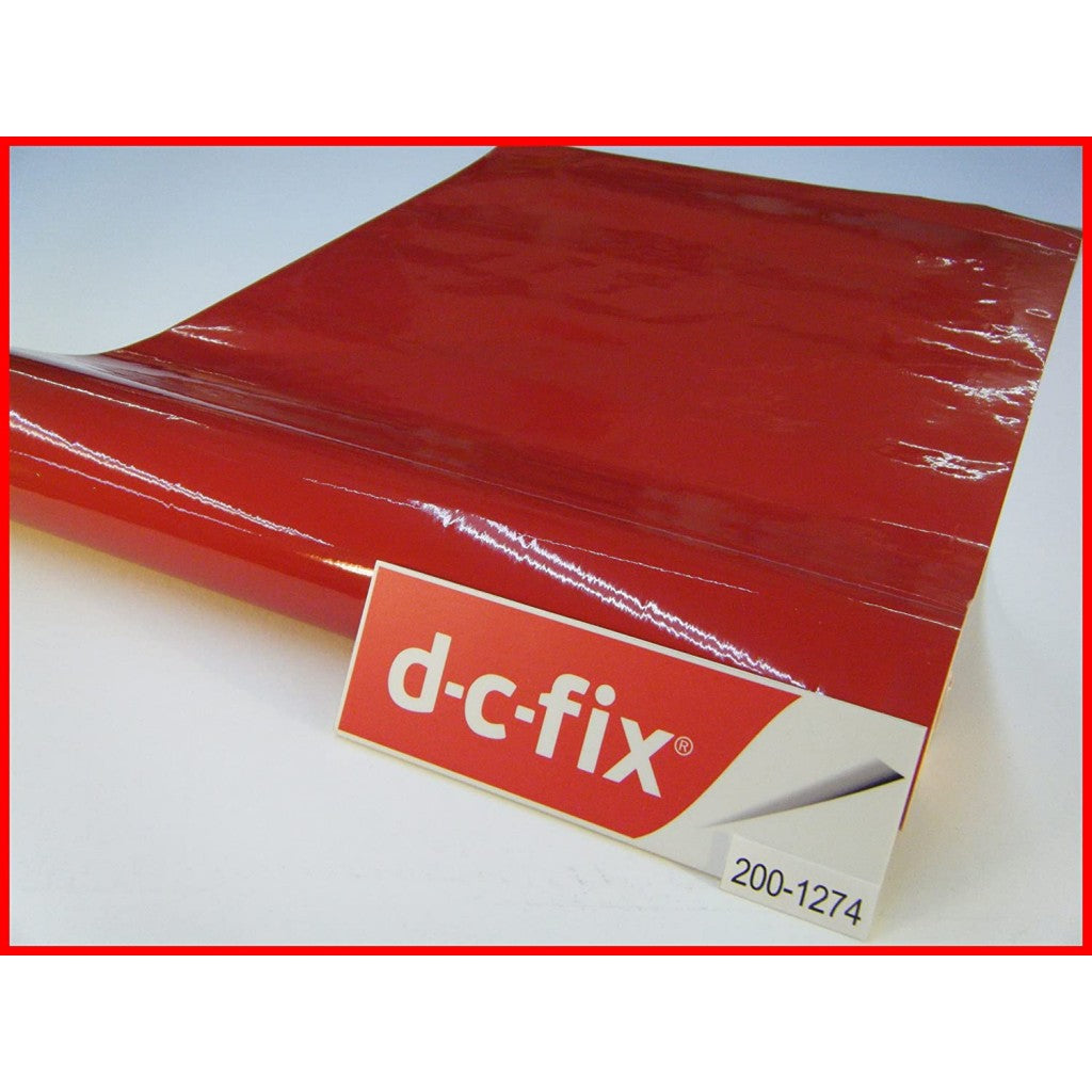 DC Fix, Plain Gloss 45cmx15m Signal Red DC-200-1274