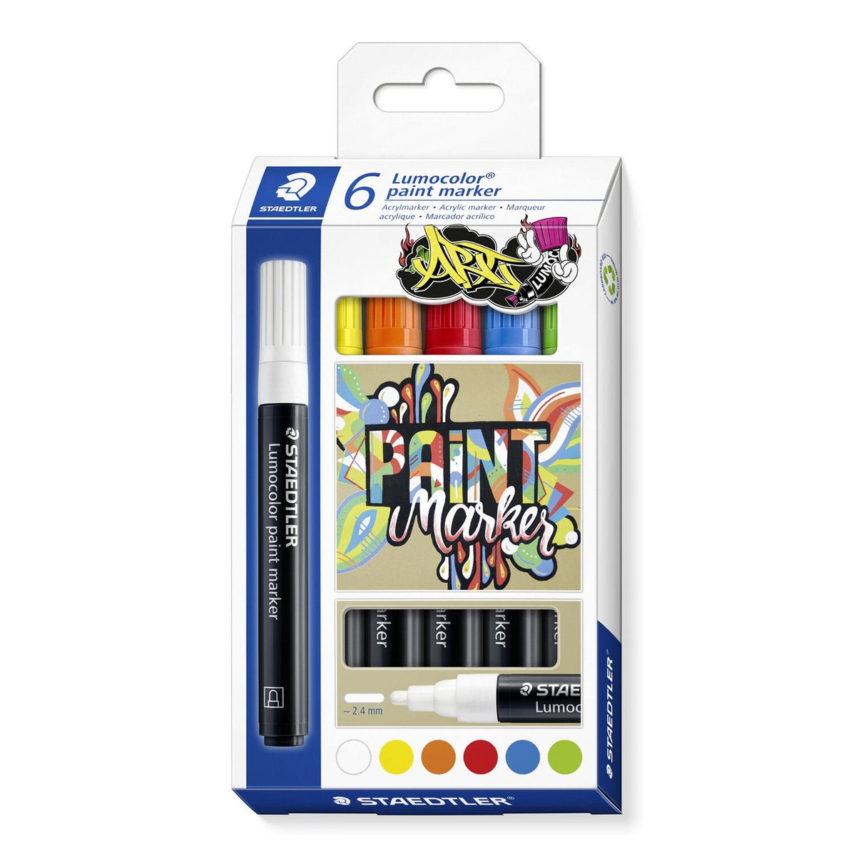 Staedtler, Lumocolor Paint Marker 6Col.