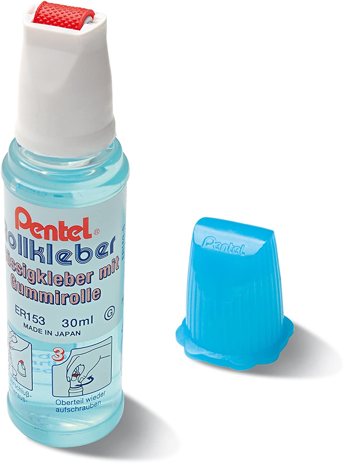 Pentel Glue -Roll n Glue 30ml Blue PE-ER153-S