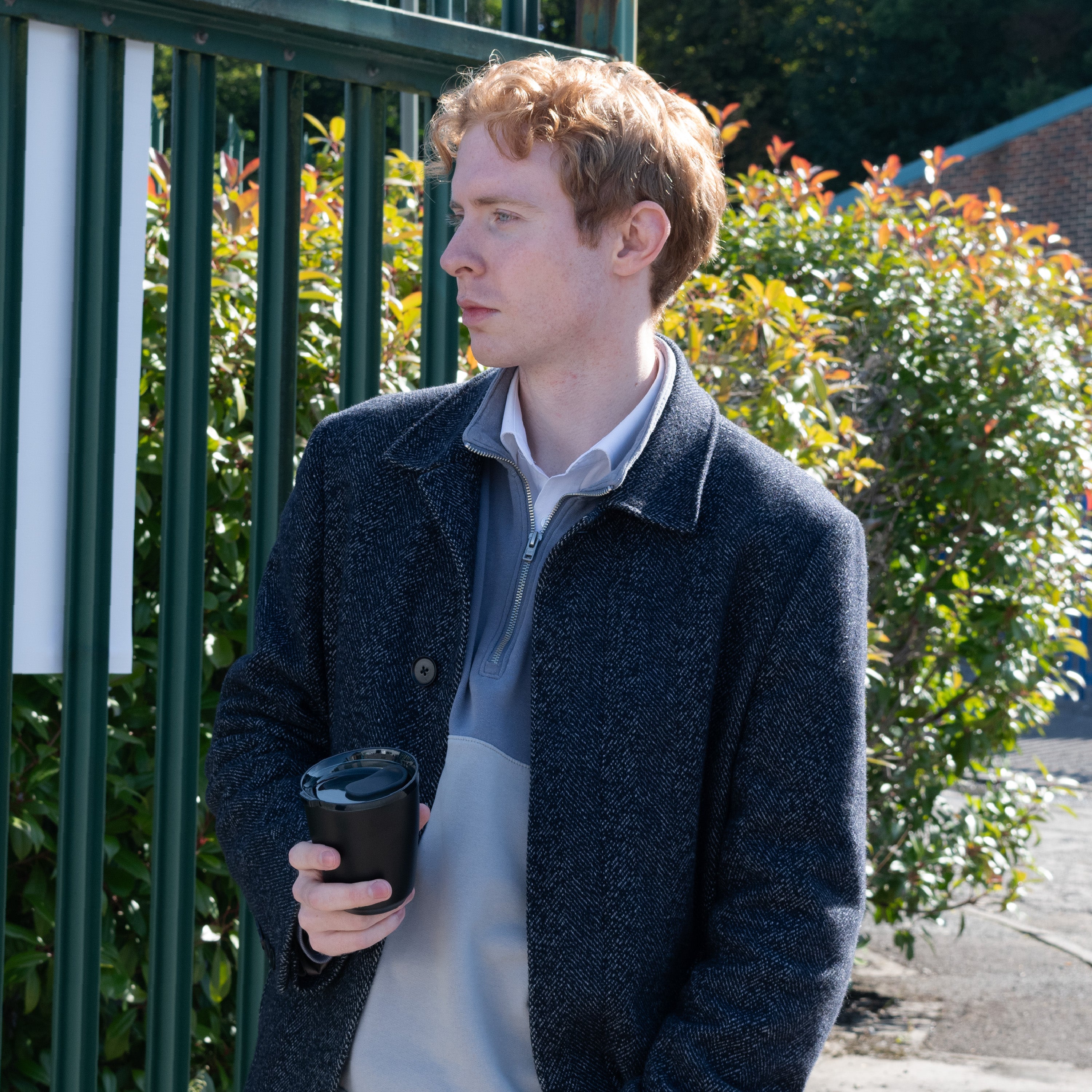 8oz HuskeeSteel Cup & Lid - Black