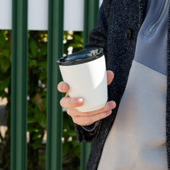 8oz HuskeeSteel Cup & Lid - White